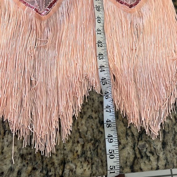 Fundaisy,Flapper Dress,Pink, Fun, fringed, Lightweight, Excellent Con,Size XXL - Picture 8 of 9